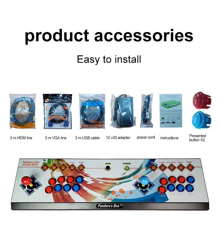 Pandora's Box Retro Arcade Joystick Game 8 Keys Console For Home