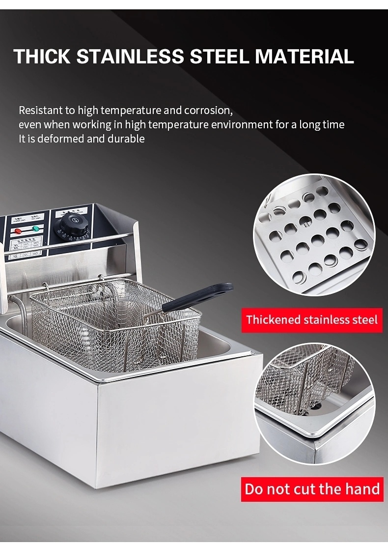 Countertop Commercial-Grade Automatic Deep Fryer for Efficient Cooking