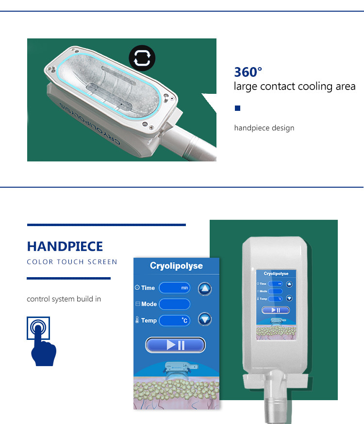 2000W 100kpa Face Body Cryolipolysis Slimming Machine