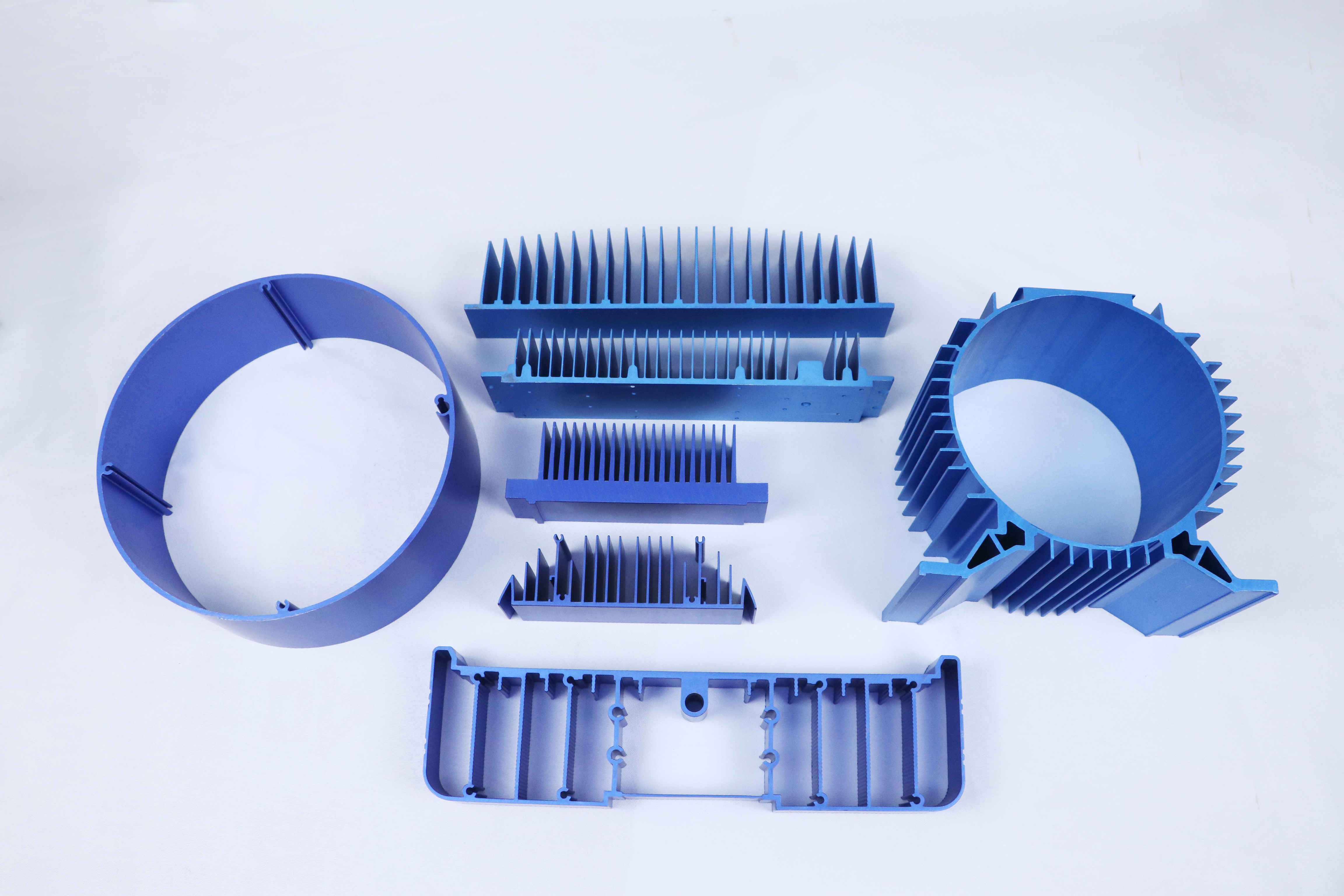 China ISO Aluminum Profile Custom Heatsink Design Factory 6063 Aluminum Extruded Radiator Heat Sink