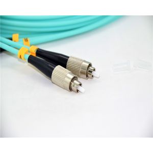 Duplex OM3 Fiber Optic Patch Cables Multimode LSZH 3.0mm FC UPC To FC UPC