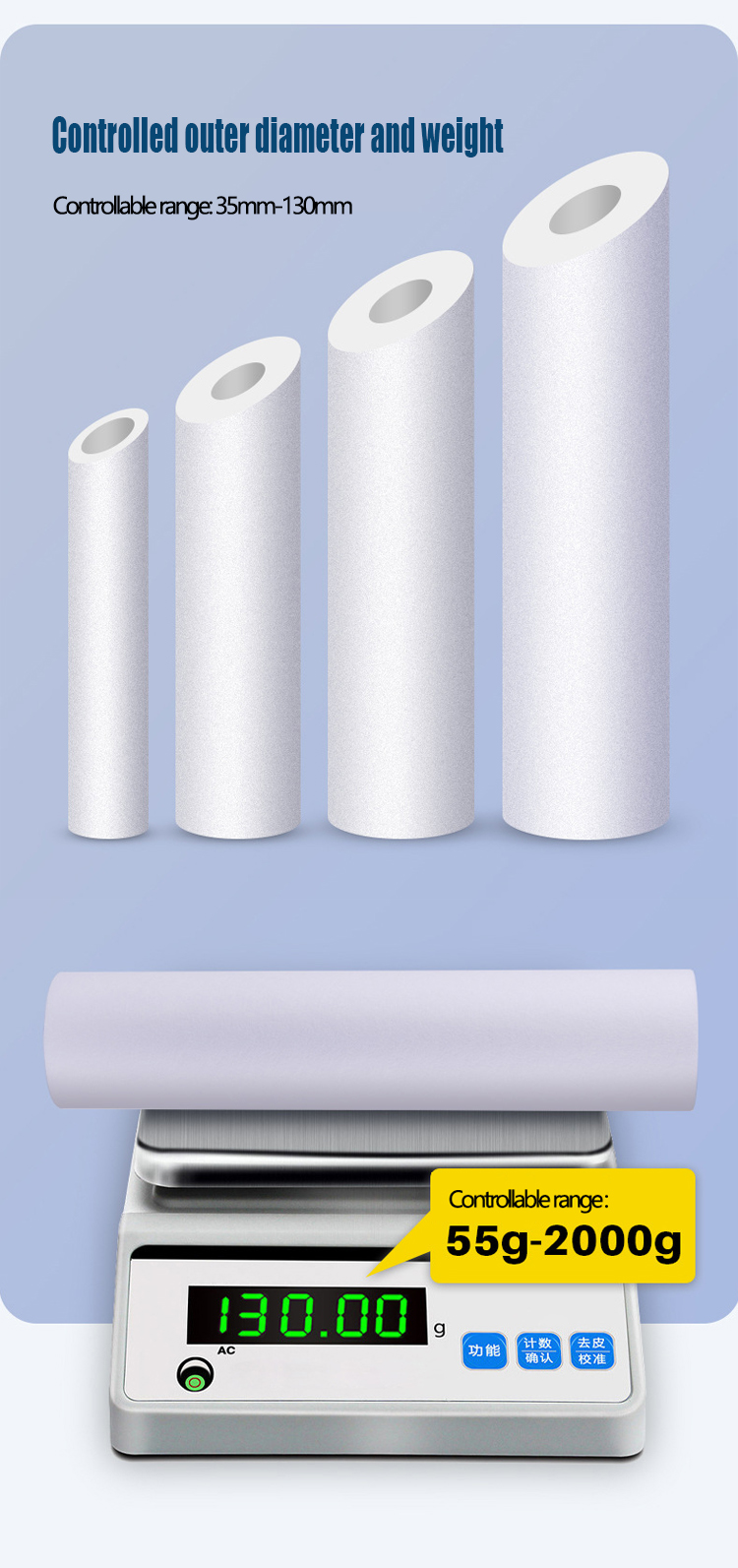 100% Food Grade Polypropylene 5 Inch PP Filter for Whole House Water Purification System