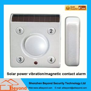 China Solar power vibration magnetic contact alarm with rechargeable Li-Ion backup batter on sale
