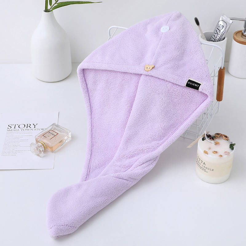 Skin-friendly Dry Hair Cap for Children Quick Absorbent and Thickened 35*75cm/70*140cm