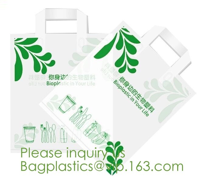 Eco friendly Compostable Biodegradable commercial bags,100% Environment Friendly Compostable Cornstarch Garbage Bags pac