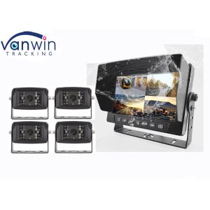  7 Inch 4 Splits AHD HD Waterproof TFT Car Monitor Rearview System With U-Shaped Frame Manufactures