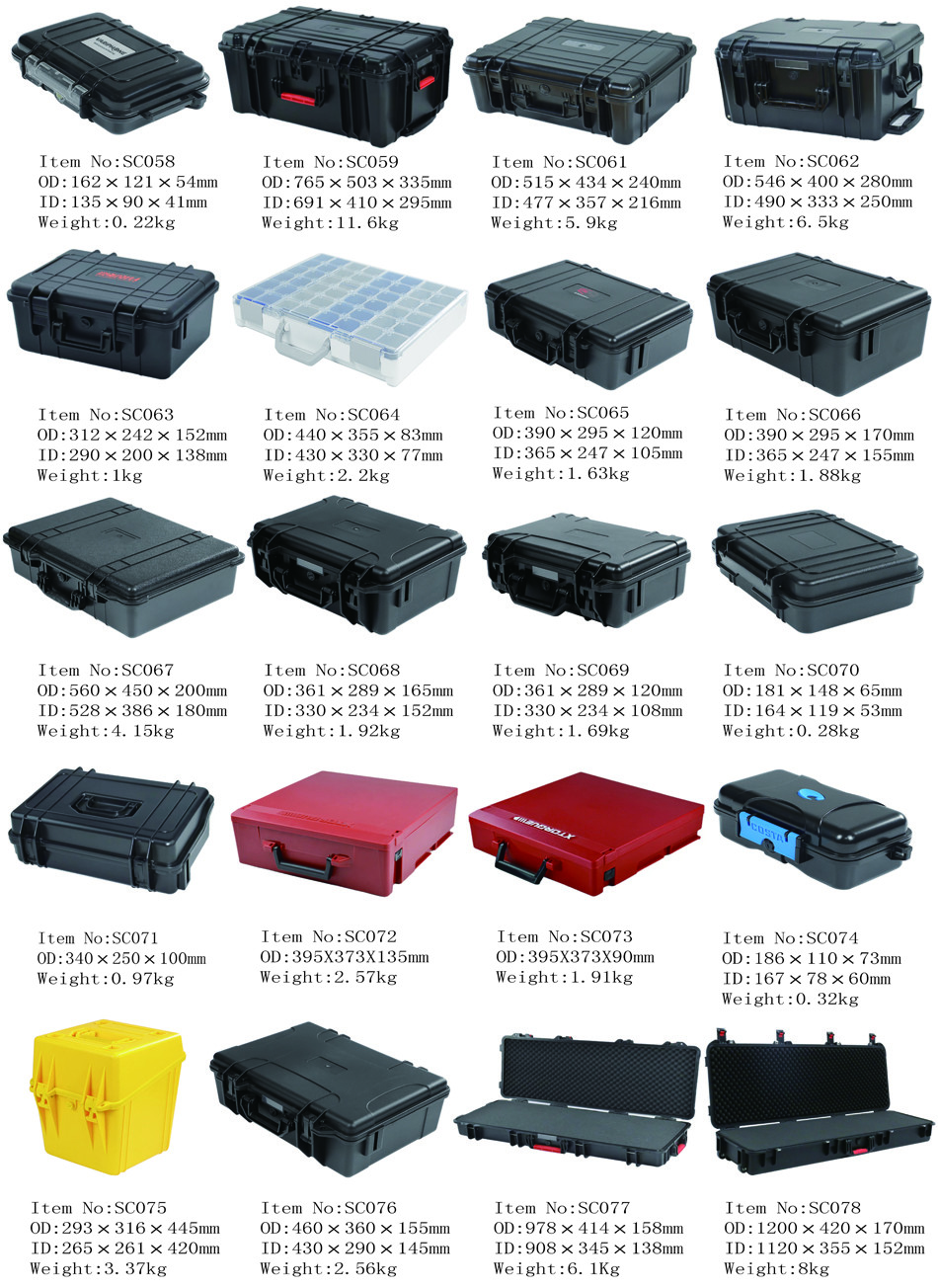 Moisture Proof Plastic Tool Storage Cases Dust Proof Waterproof Drop Resistant