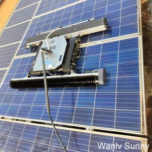 Remote Controlled Solar Panel Cleaning Robot with Lithium Battery Cleaning Width