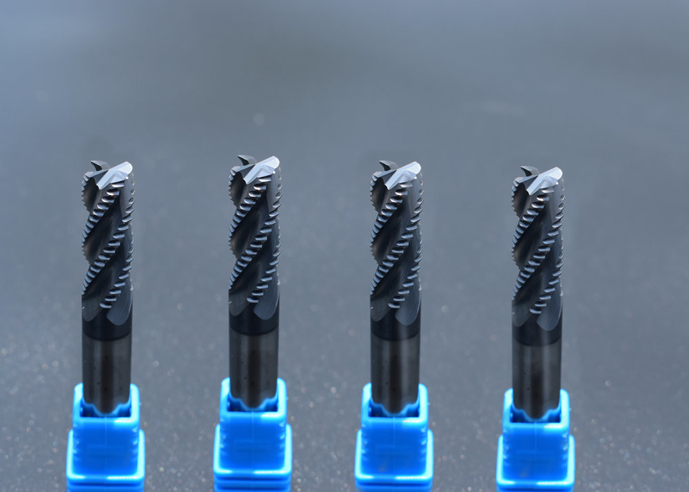 4 Flutes HRC 55 Carbide Roughing End Mills For Aluminum