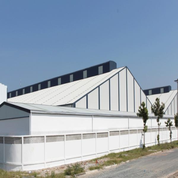 Steel Frame Prefabricated Steel Structures With Bolt Connection And Aluminum