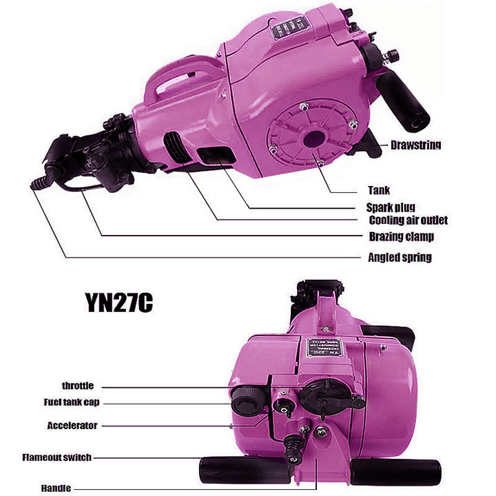 Rock Drilling Machine Construction Equipment Gasoline Rock Drill Hydraulic Jack Hammer