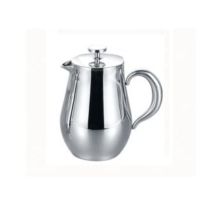  304 1000ml Pear Shape insulated stainless coffee plunger Double Wall Manufactures
