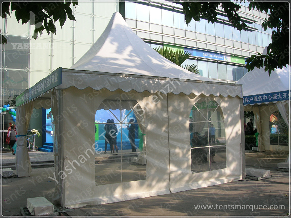 Sunshade High Peak Party Tent Gazebo Canopy With Transparent PVC Windows