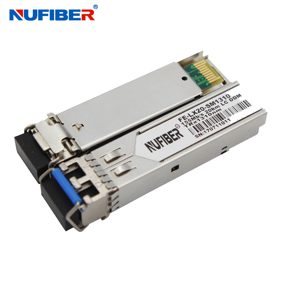 155Mb/s SFP Transceiver Singlemode dual fiber 120km 1550nm LC DDM