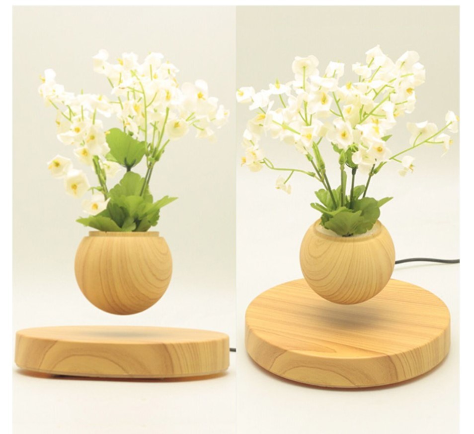 360 Indoor Air bonsai magnetic levitation floating rotating flower planter pots bonsai