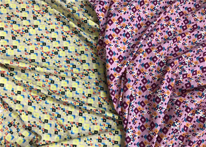 Plain Colours Polyester Lycra Fabric , Half Dull Lycra Swimsuit Material