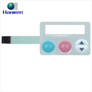 Custom Waterproof Polyester Membrane Keyboard Switch With 3M 467 For Distance