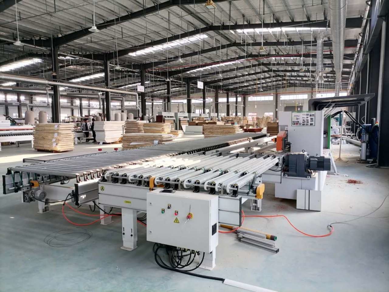 Wood Panel Automatic Double Sided Edgebander Edge Banding Machine