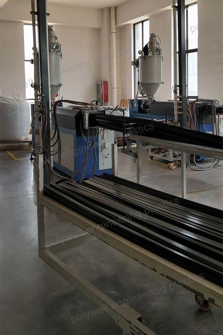 Plastic Forming Single Screw Extruding Machine PA66GF25 Granules Processing
