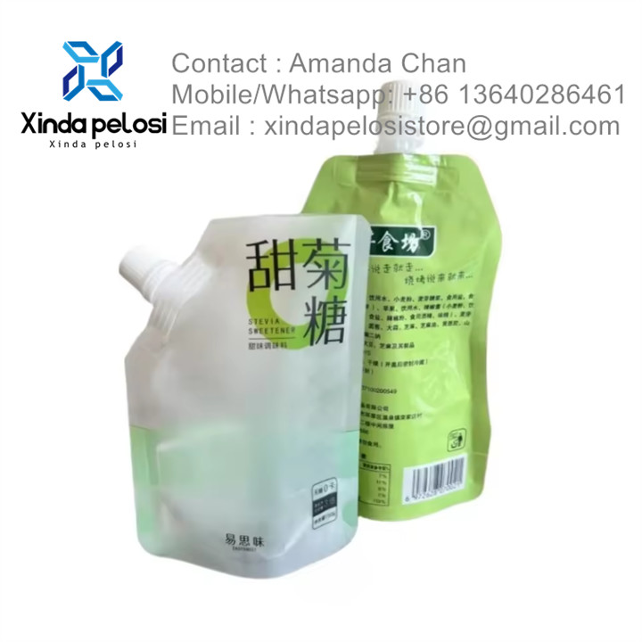 Food Storage Bag Pouch For Milk Or Jelly Packaging Spout Pouch Bags