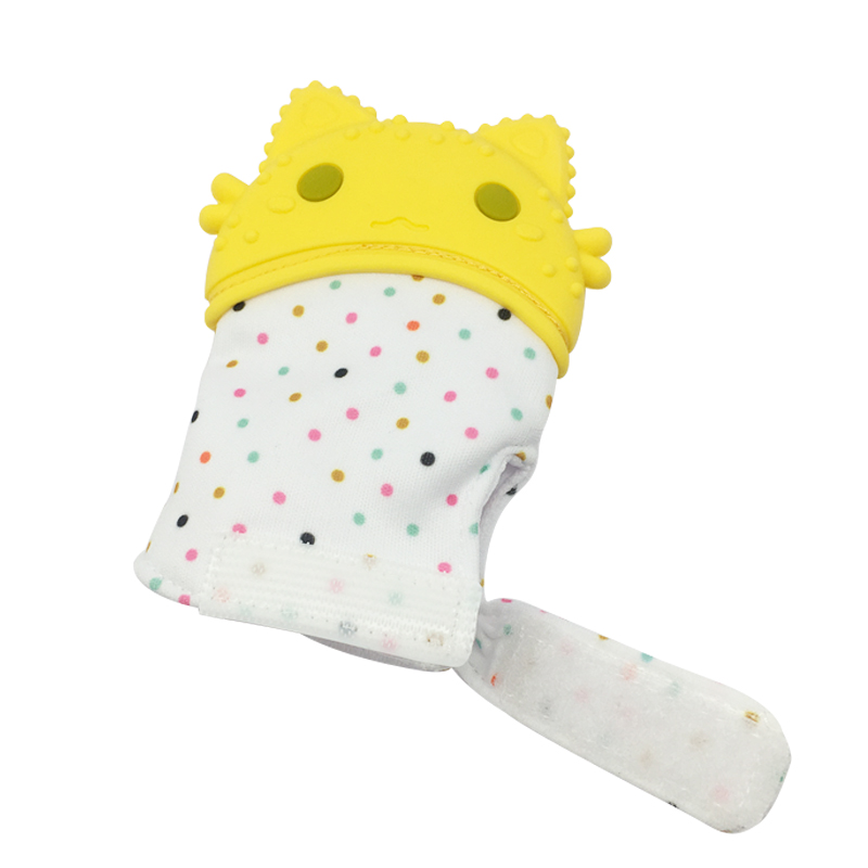 Baby Shower Gift Pain Relief Teething Mitt BPA Free Silicone Safe Food Grade Teether Glove Unisex Prevent Scratch Mitten