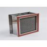 Buy cheap Pharmaceutical Industrial Hepa Filter Heat Resistant Stainless Steel Frame from wholesalers