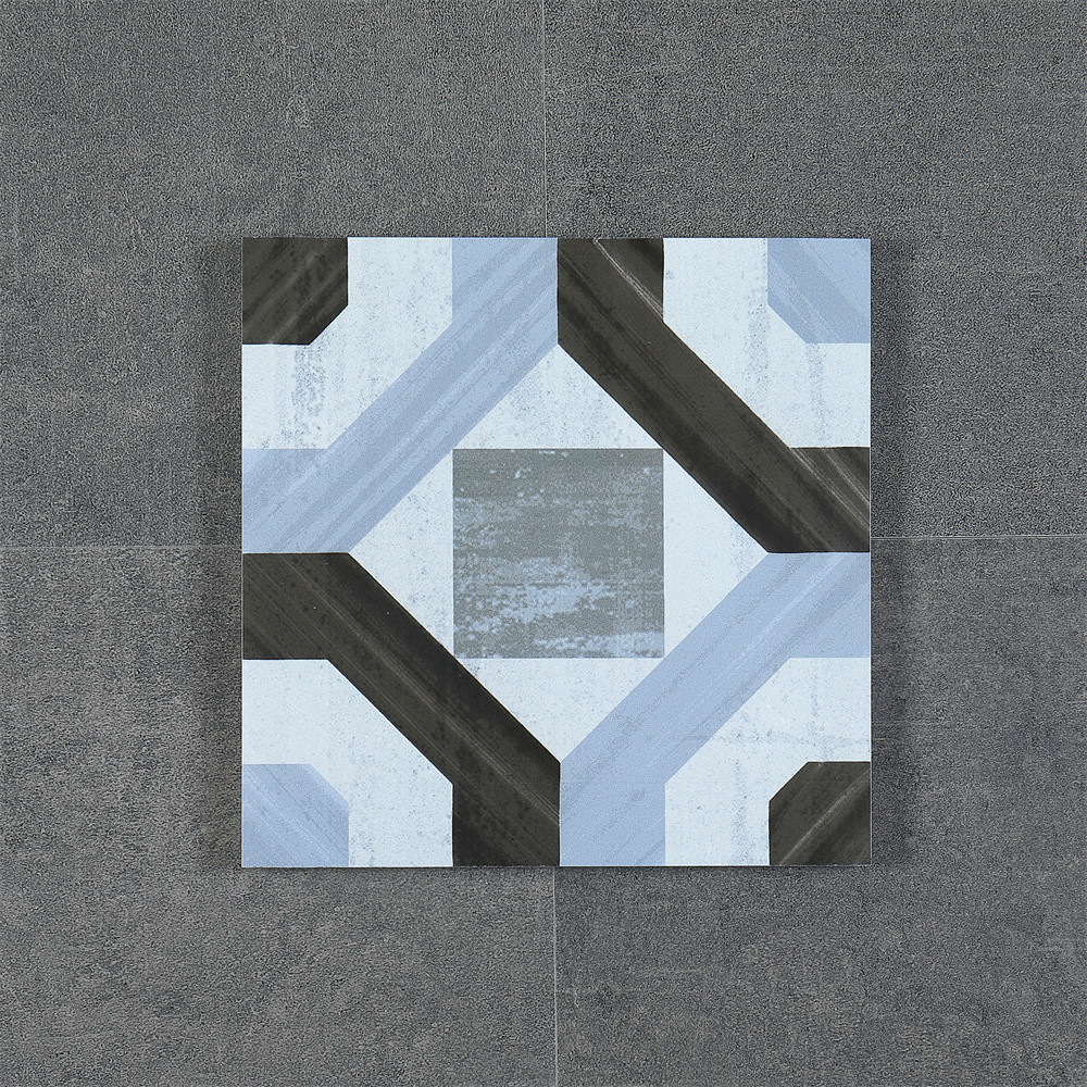 No Fade 200x200mm Wall Ceramic Rustic Tiles And Blue Floor Tile For Living Room And Kitchen