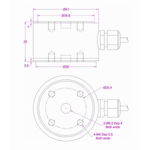 Cylindrical Compression Load Cell 20kg Column Compression Type Load Cell 50kg