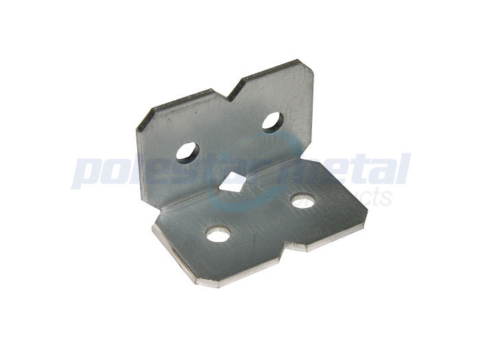 ISO Approved Construction Hardware , 25mm Building Framing Hardware Angle Brackets