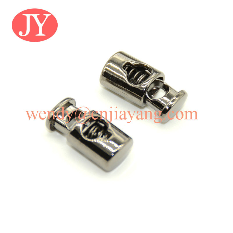 jiayang Supply different shaped metal rope cord lock rope end stopper rope toggle