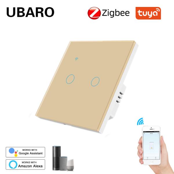 Alexa Voice Control Smart Zigbee Switch Google Home Remote Lite Switch Gold 2