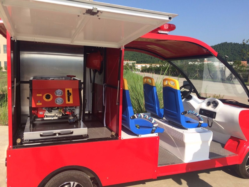 Fire Protection Electric Fire Fighting Vehicles 5 Person With ABS Cushion