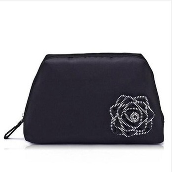 New Arrival Elegant girls beautiful cosmetic bag Wsh Bag with Flower for travel