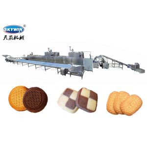 Skywin Fully Automatic Soft Biscuit Making Machine Cookies Making Line