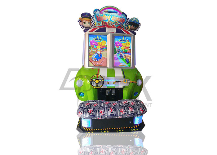 Amusement Park Kids Racing Game Machine Coin Operated Baby Swat 3 Car