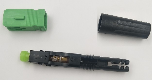 SM Mode Field Assembly Optical Connector UPC / APC 250 μM Coating Diameter