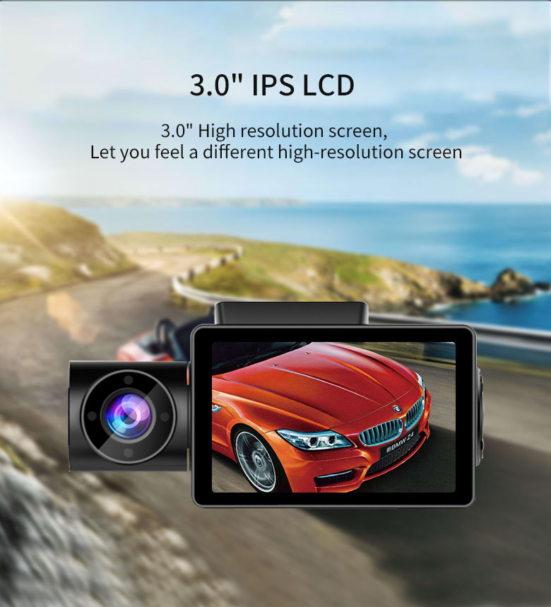 1080p IR 4k Dual Channel Dash Cam Night Vision Front And Rear Parking Mode