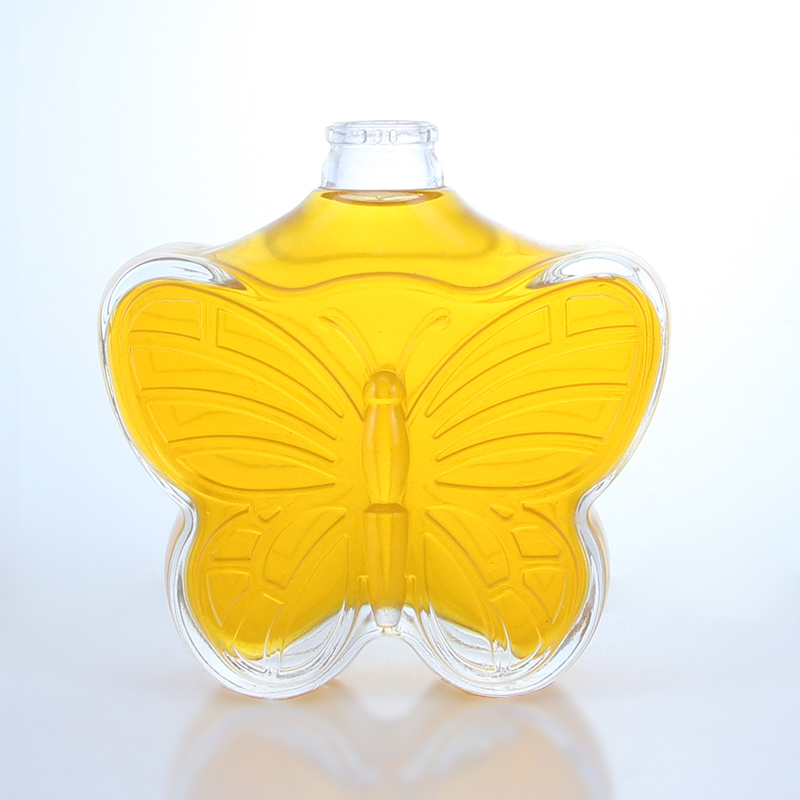 Beverage 330ml Clear Super Flint Empty Glass Bottles with Customized Logo