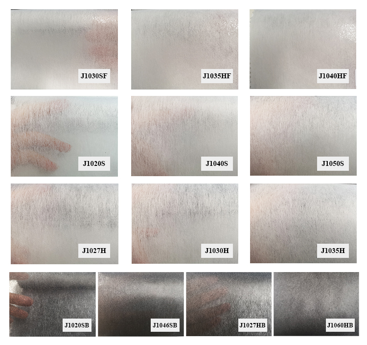 Gaoxin 100% Polyester Non Woven Interlining in Coating LDPE Embroidered