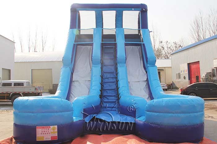 Blue Color Commercial Grade Inflatable Slide In 7x5.2x7m / Customized Size