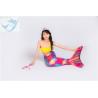 Buy cheap Pink Yellow Swimmable Mermaid Tails With Monofin , Custom Made Mermaid Tails from wholesalers