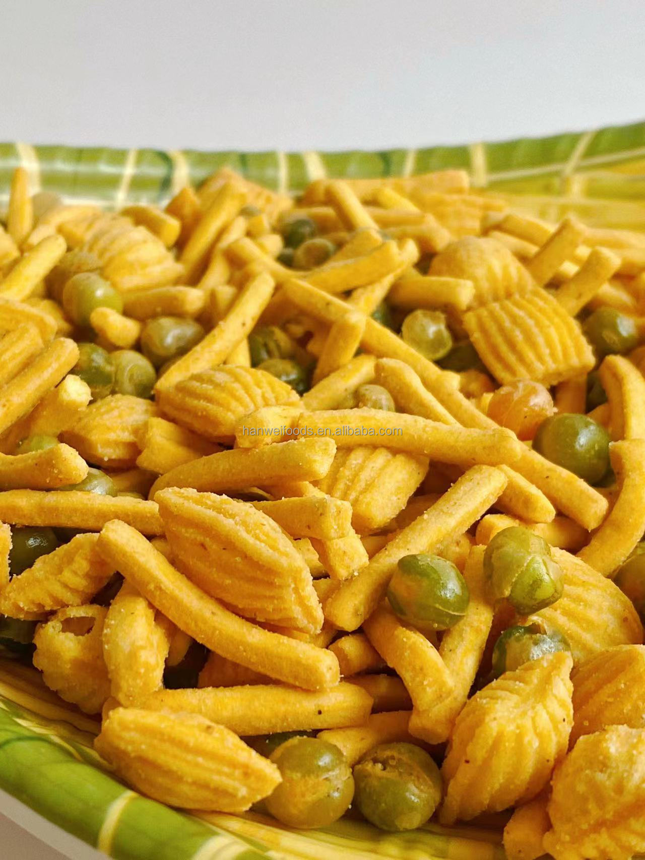 Wholesale Grain Snacks Oriental Mix High Quality Mixed Green Peas Shrimp Strips Crackers