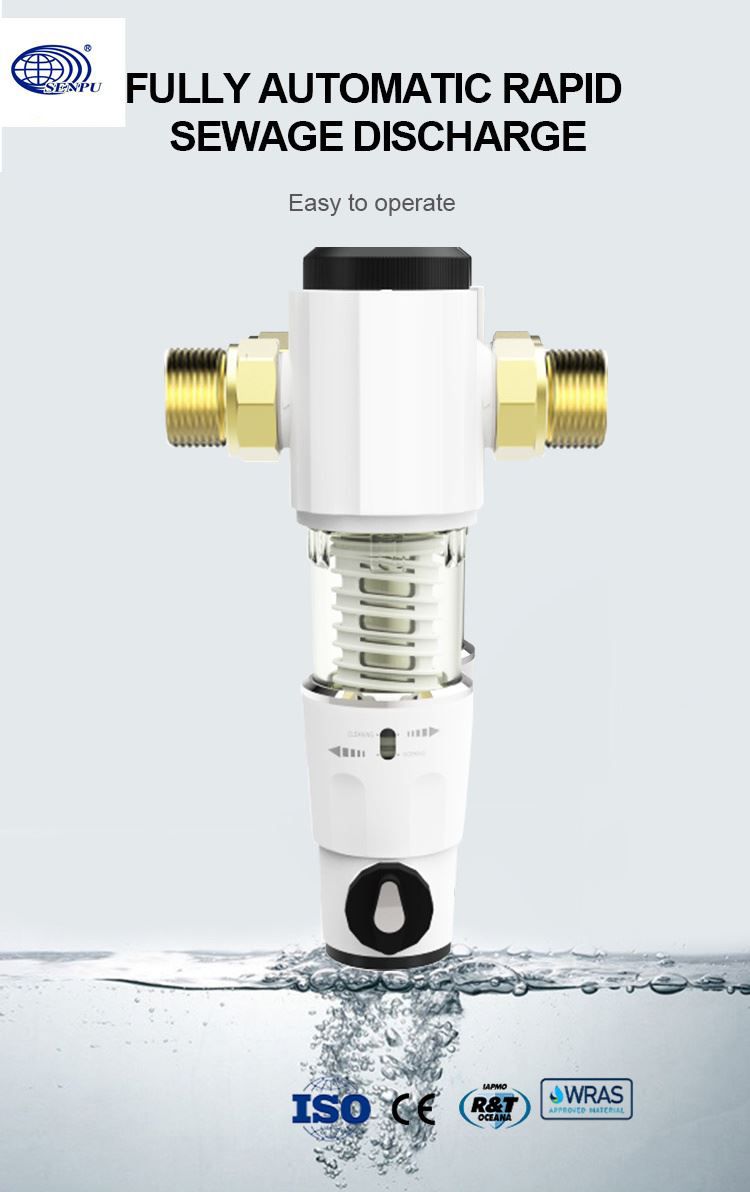Residential Reusable Sediment Spin Down Filter Household Water Purifier