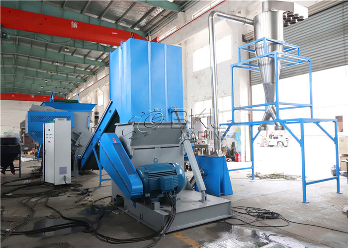 PP Woven Bag HVC 600 Plastic Crusher Machine 90KW Pet Bottle Crushing Machine