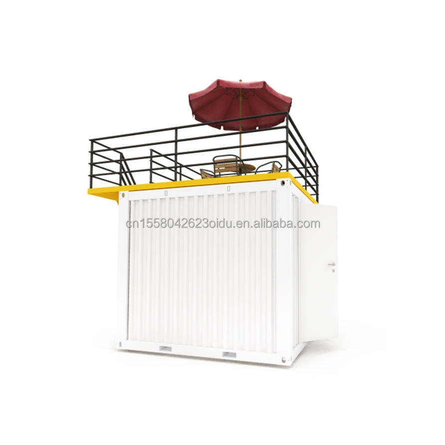 Galvanized Steel Bending 180g Frame Modern 10ft Container Bar Food Shop for Outdoor Made of Modified Shipping Container