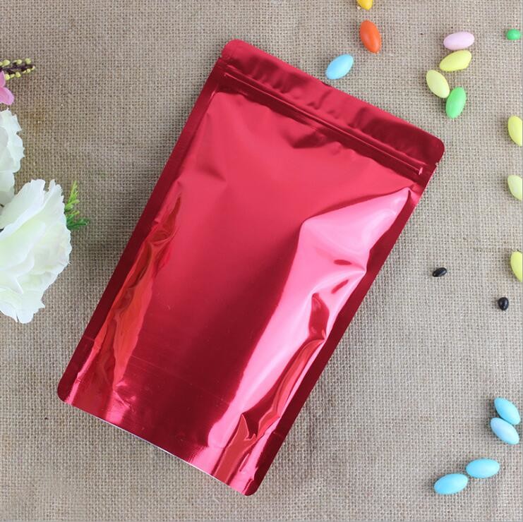 Custom plastic Aluminum Foil stand up zipper bag with printing