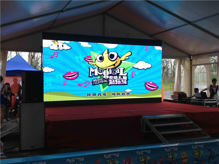 Waterproof P4.81mm 500*1000mm Cabinet Stage LED Screens For Events Aluminum Cabinet Material