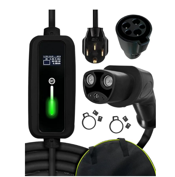 3.5kw 7kw 8.8kw 40A Tesla Ev Charger AV Portable Mobile Electric Car Charger