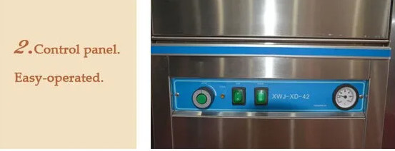 OEM 12l Dishwashing Equipment Commercial Glass Dishwasher