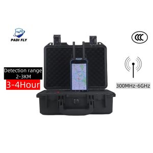 Handheld 3km Dji Fpv Autel Multi-Brand Drone Signal Detector with Screen Display